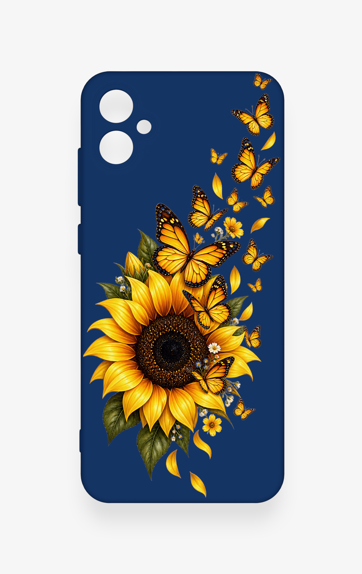 Samsung A05 Uyumlu Ayçiçeği Desenli Silikon Kılıf