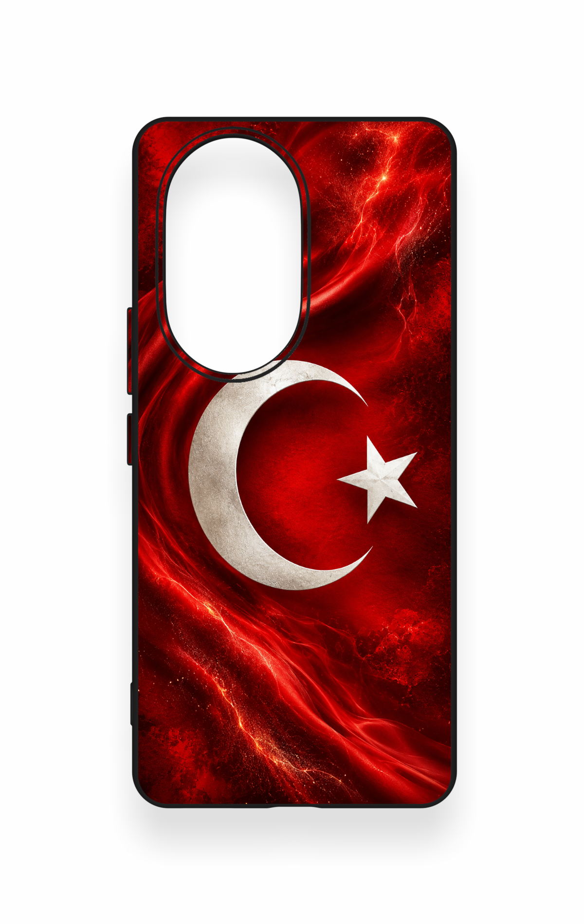 Honor 200 Pro 5G Uyumlu Türk Bayrağı Desenli Silikon Kılıf