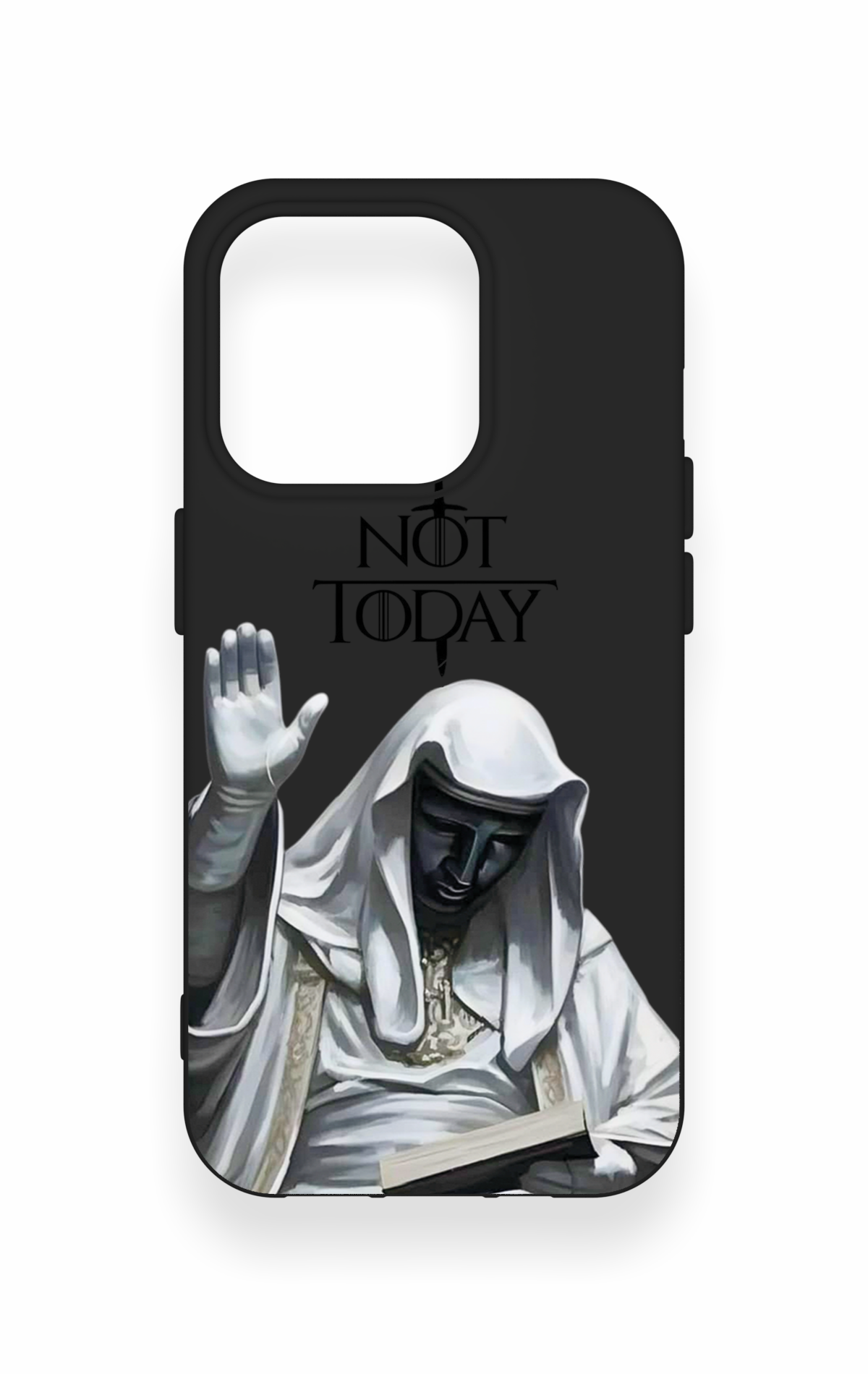 iPhone 15 Pro Uyumlu Not Today Desenli Silikon Kılıf