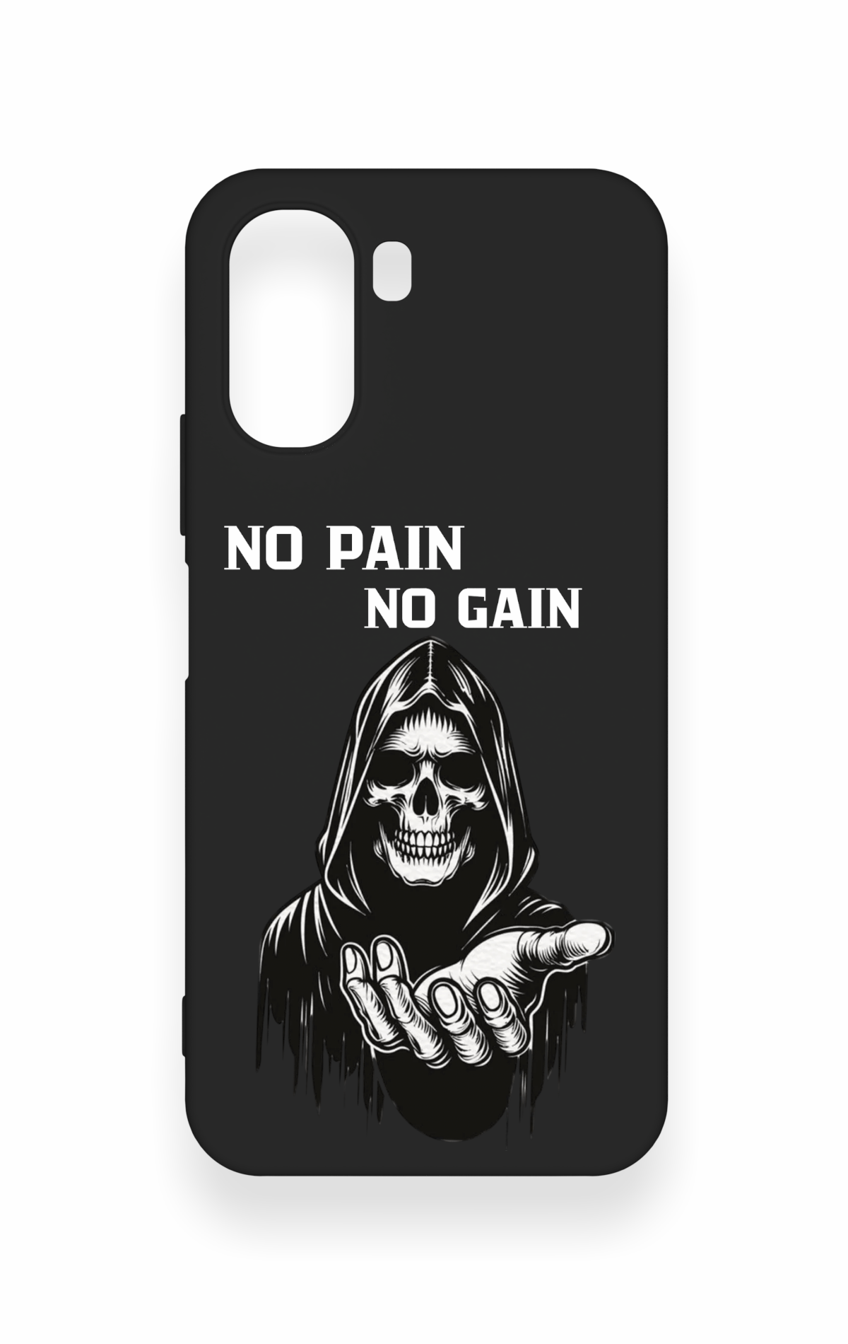 Oppo A6T Uyumlu No Pain No Gain Desenli Silikon Kılıf