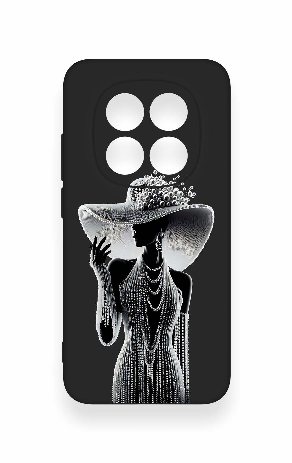 Redmi Note 15 Pro 5G Uyumlu Lady Desenli Silikon Kılıf