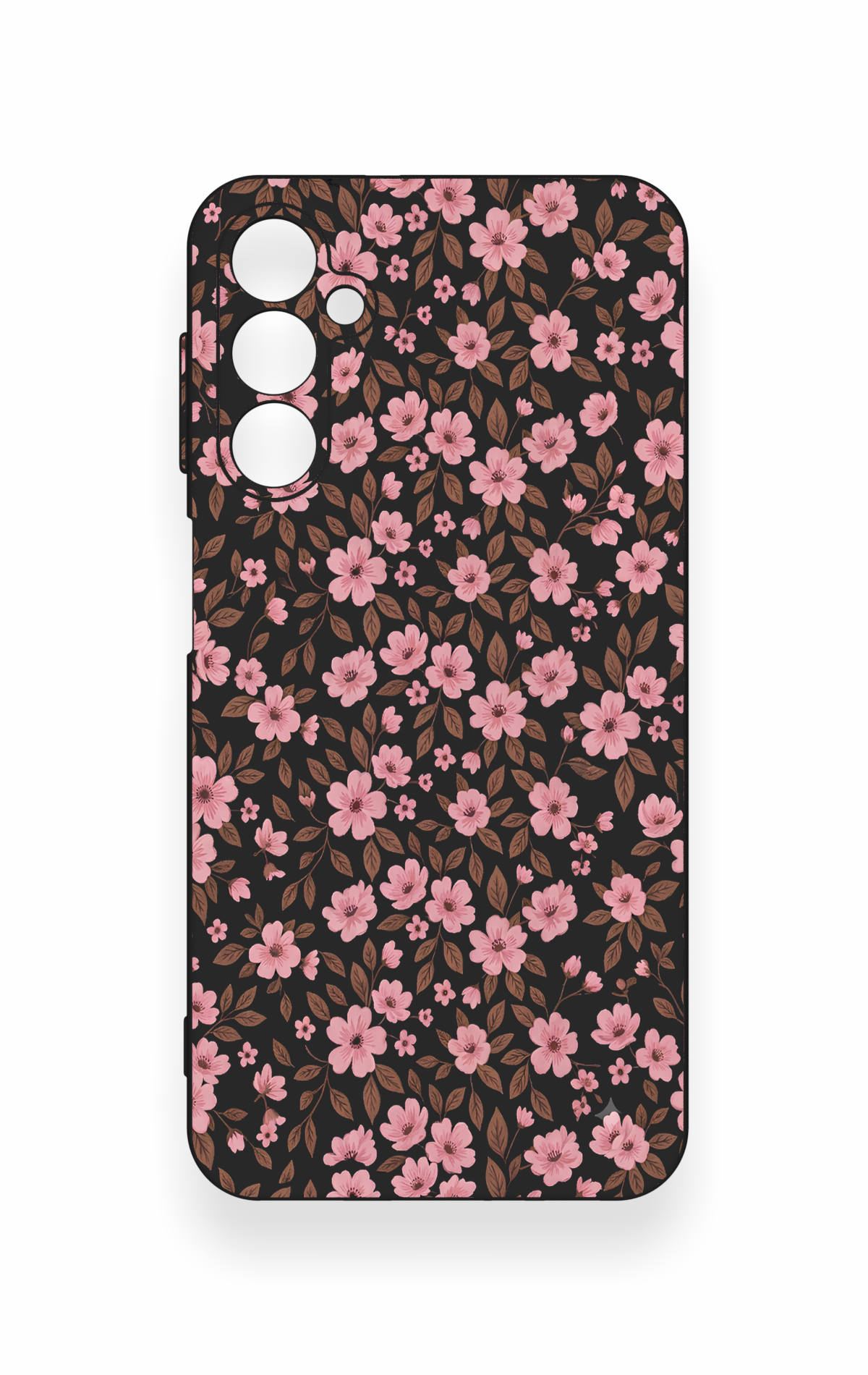 Samsung A24 Uyumlu Mini Pembe Çiçek Desenli Silikon Kılıf