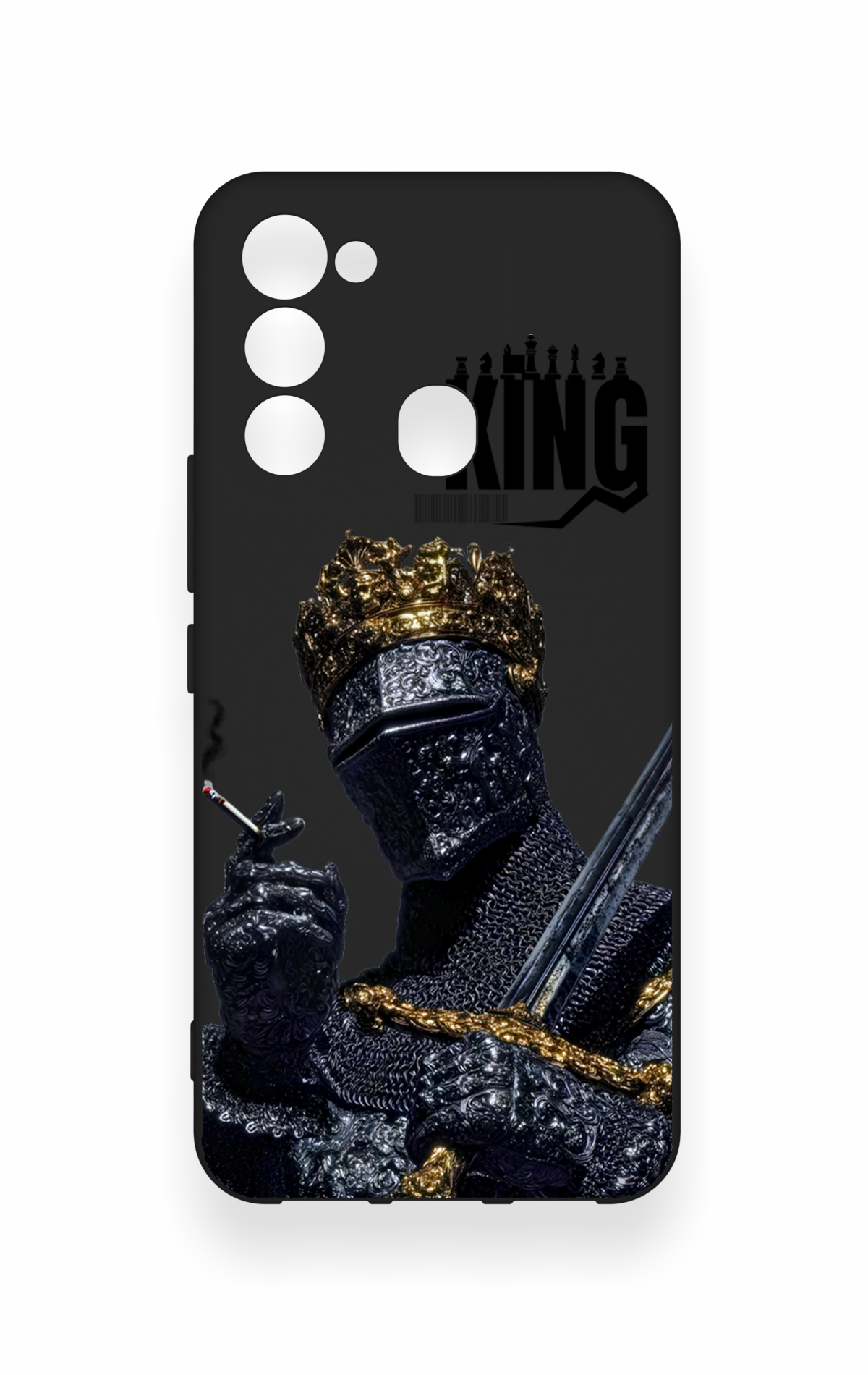 Tecno Spark 8C Uyumlu King Desenli Silikon Kılıf