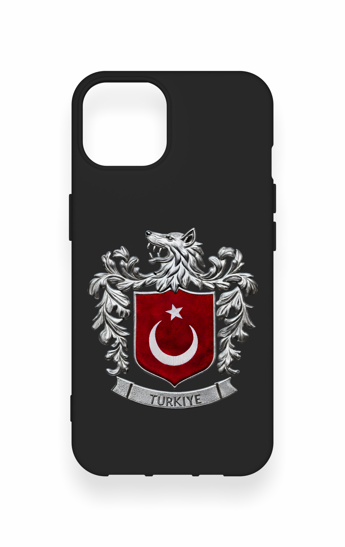 iPhone 13 Uyumlu Türk Arma Desenli Silikon Kılıf