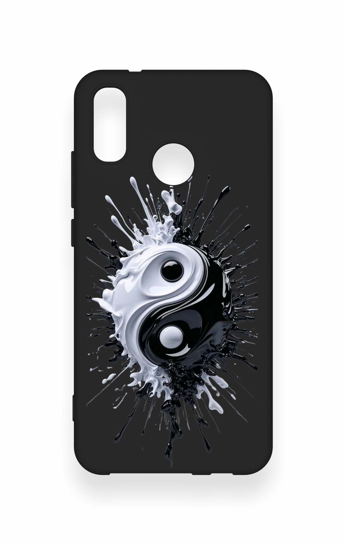 Huawei P20 Lite Uyumlu İyi ve Kötü Desenli Silikon Kılıf
