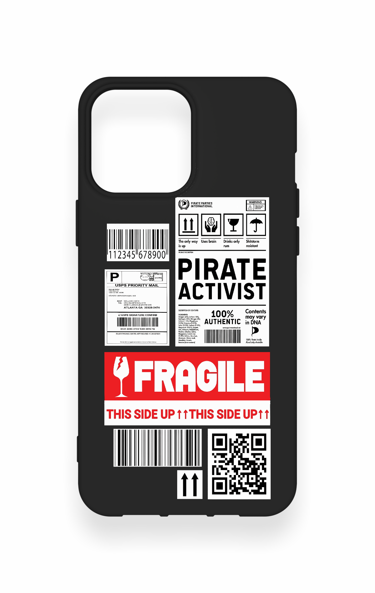 iPhone 13 Pro Max Uyumlu Fragile Desenli Silikon Kılıf