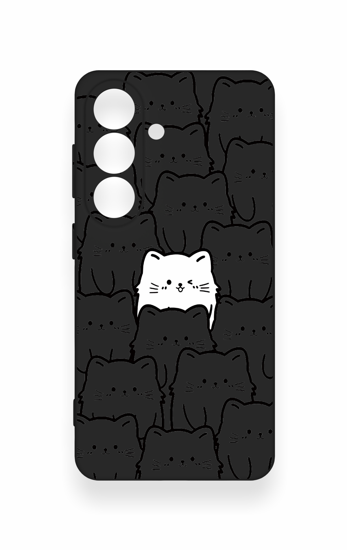 Samsung S26 Uyumlu Many Cats Desenli Silikon Kılıf