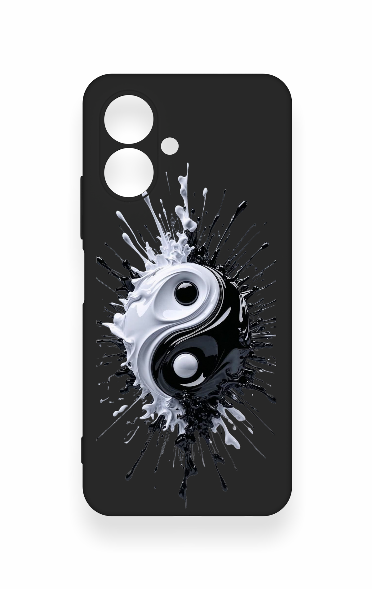 Tecno Spark Go 2 Uyumlu İyi ve Kötü Desenli Silikon Kılıf