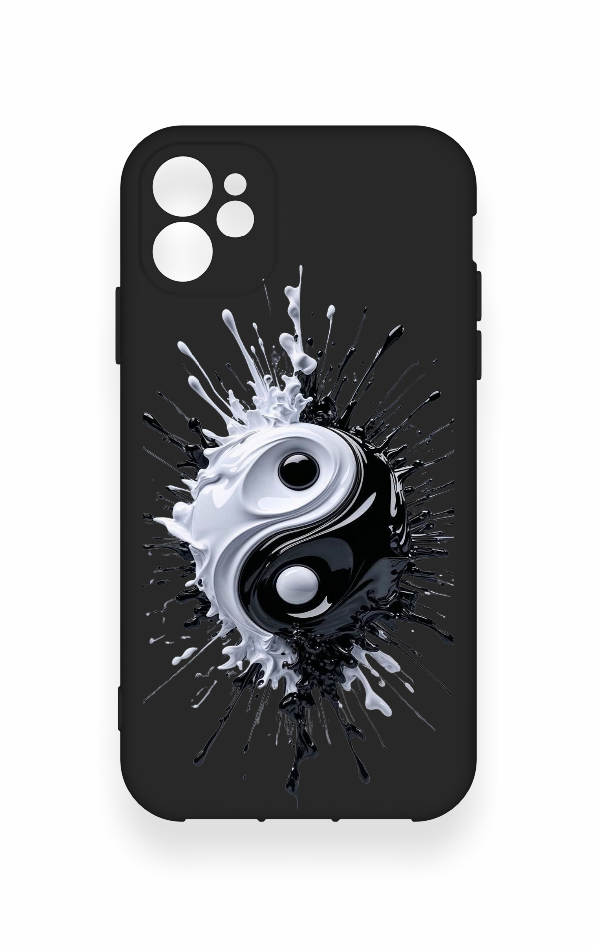 iPhone 11 Uyumlu İyi ve Kötü Desenli Silikon Kılıf