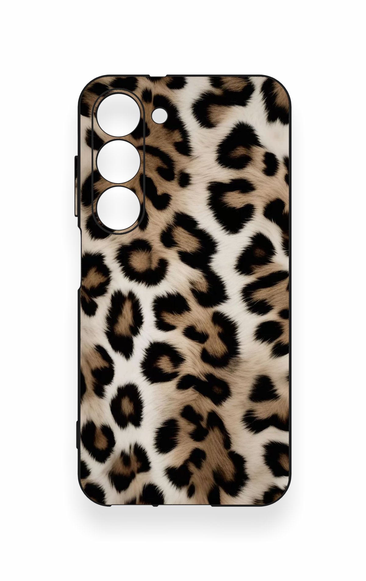 Samsung S23 Uyumlu Leopar Derisi Desenli Silikon Kılıf