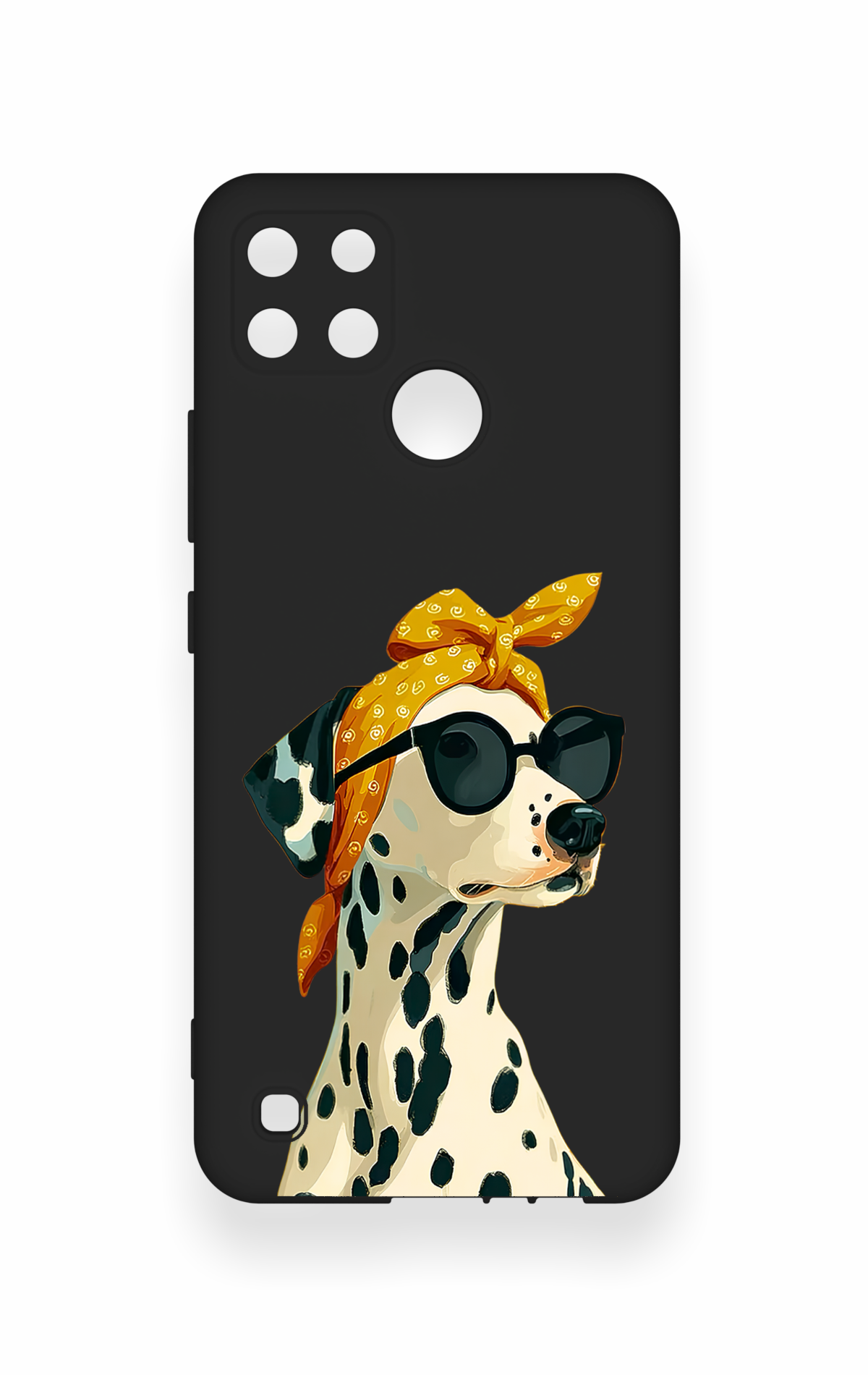 Realme C21Y Uyumlu Cool Dalmaçyalı Desenli Silikon Kılıf