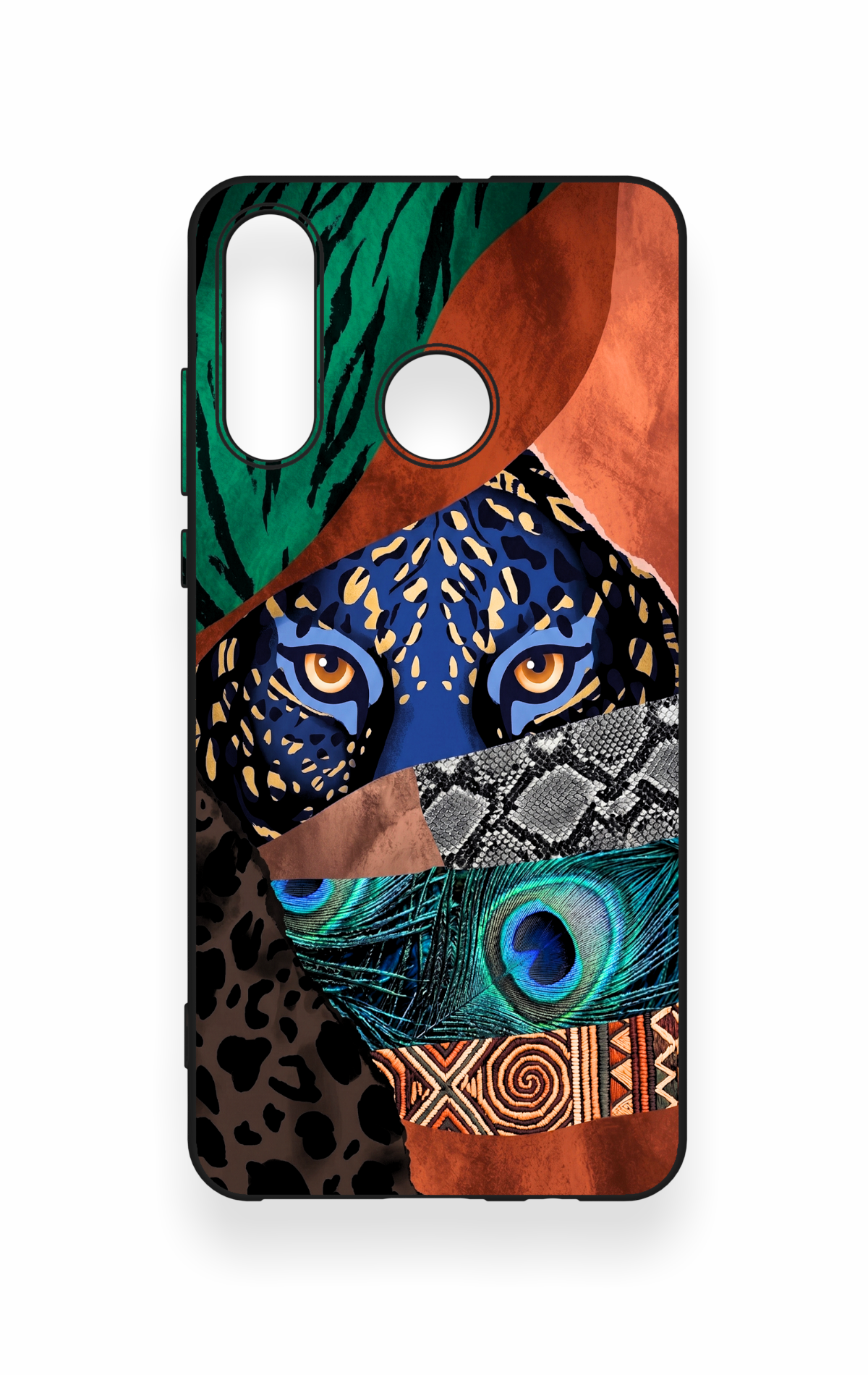Huawei P30 Lite Uyumlu Amazon Kaplan Desenli Silikon Kılıf