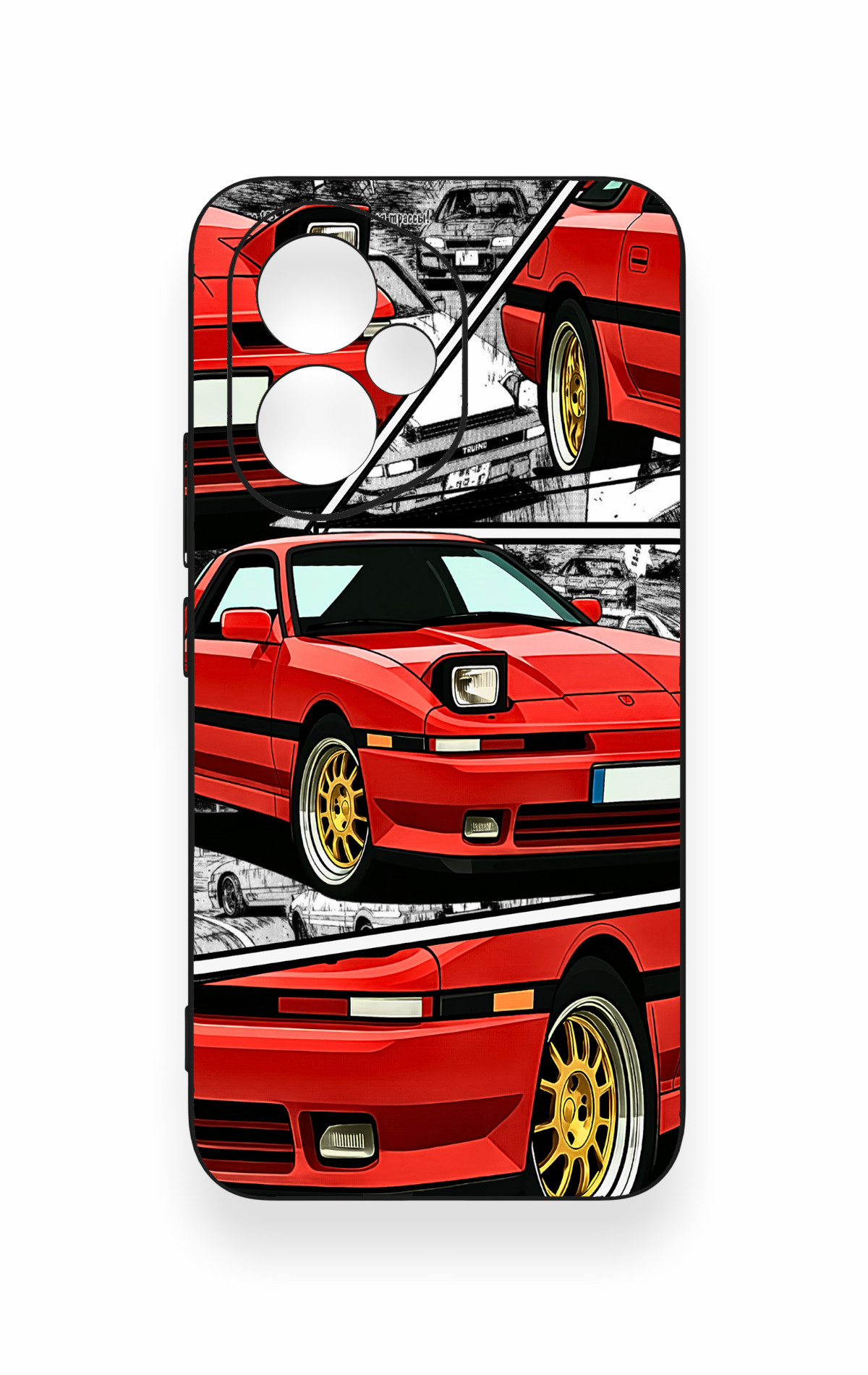 Honor 400 Uyumlu Kırmızı Supra Desenli Silikon Kılıf