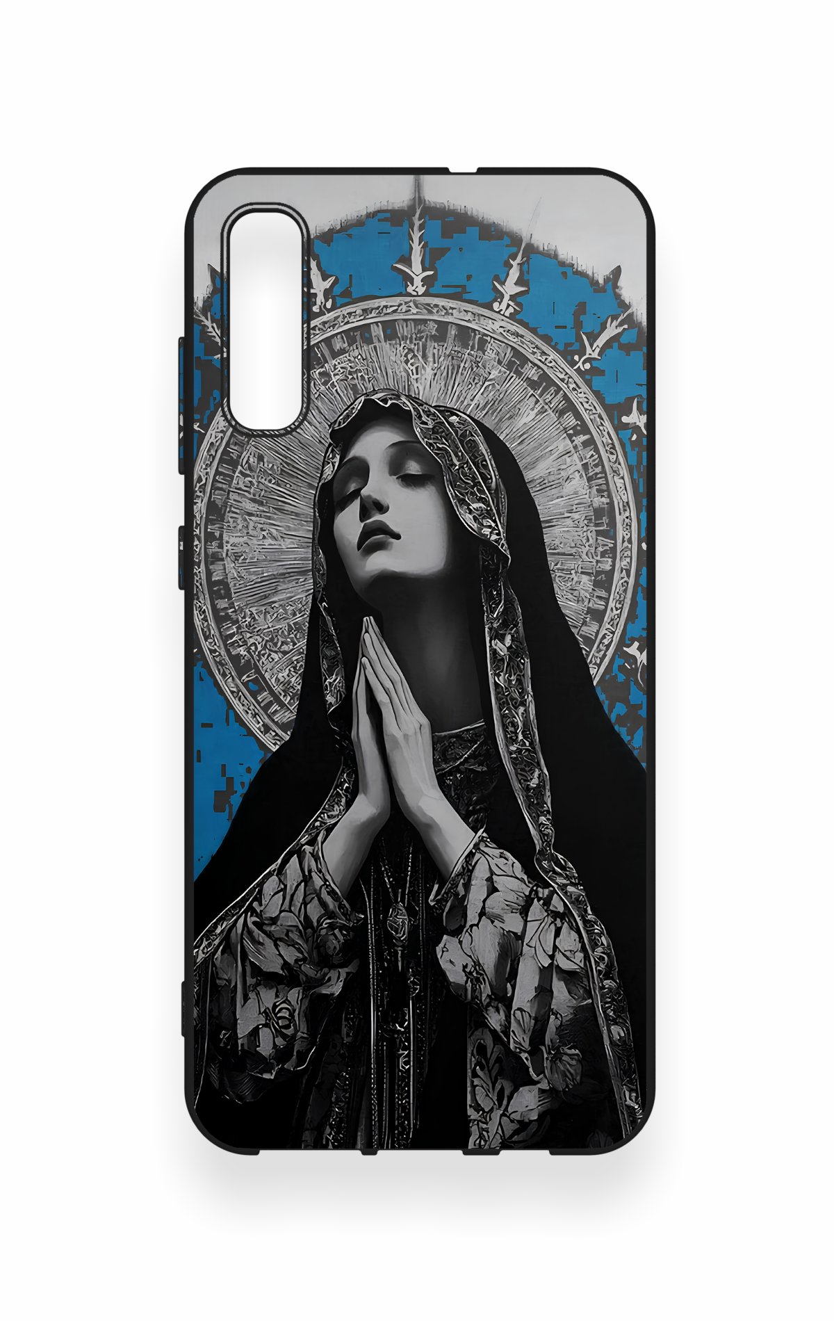 Samsung A70 Uyumlu Rahibe Desenli Silikon Kılıf
