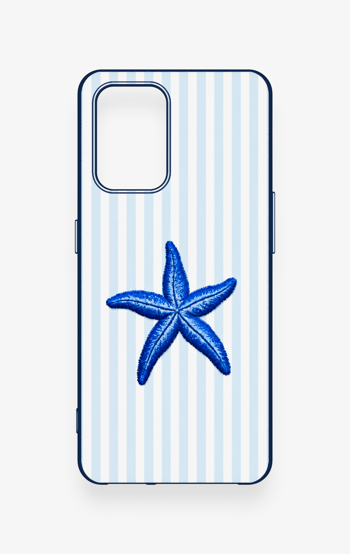 Oppo-A74 Uyumlu Mavi Deniz Yıldızı Desenli Silikon Kılıf