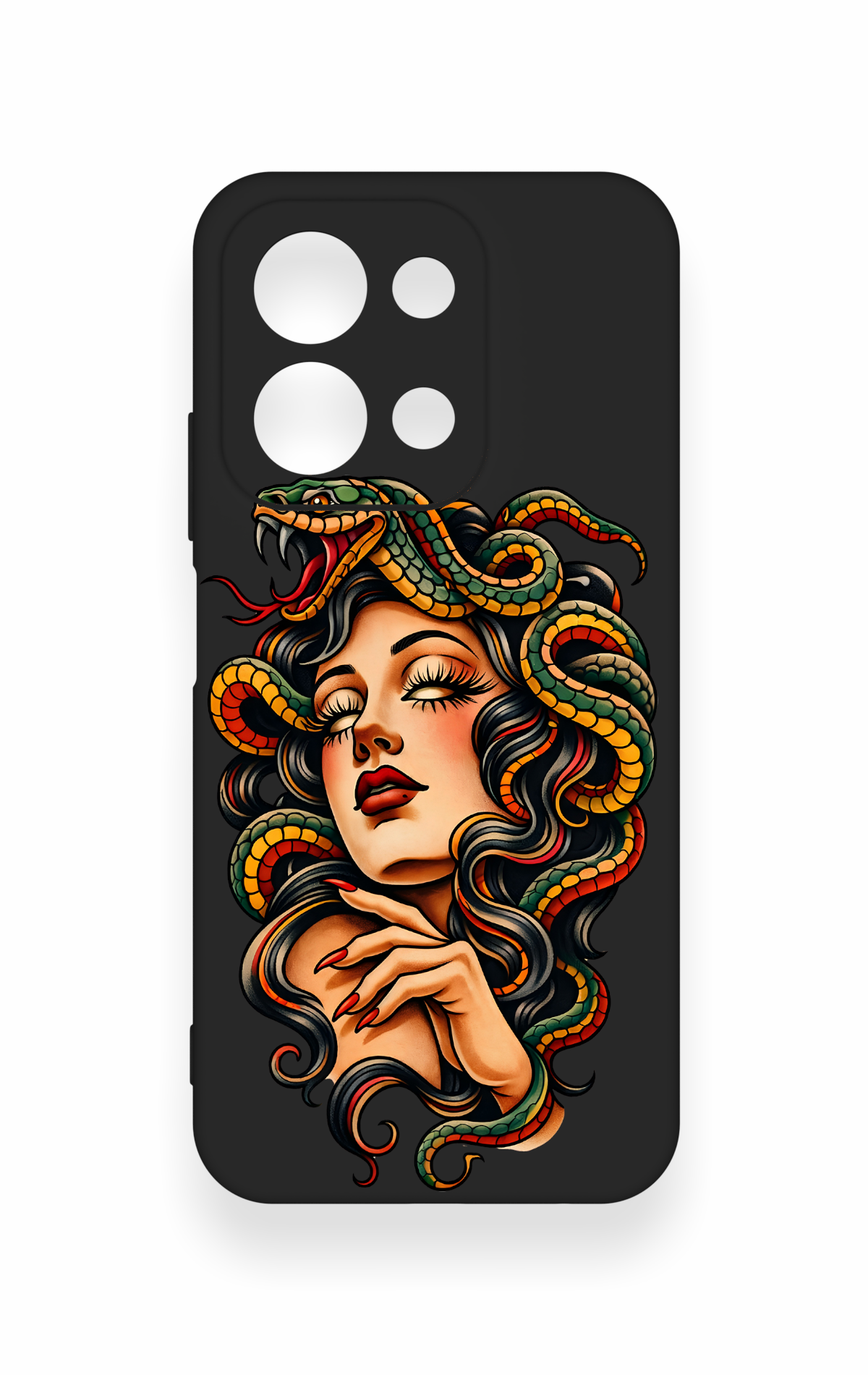 Redmi 15C 4G Uyumlu Medusa Desenli Silikon Kılıf