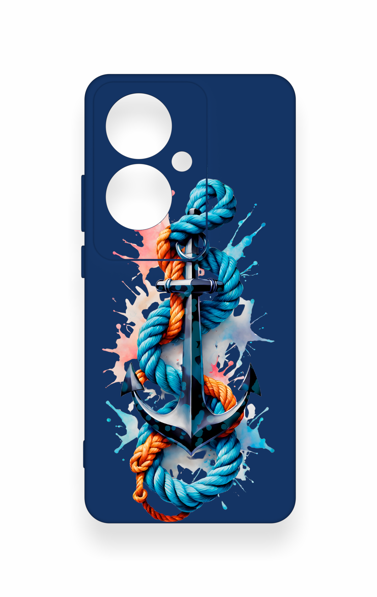 Oppo Reno 11F Uyumlu Anchor Desenli Silikon Kılıf