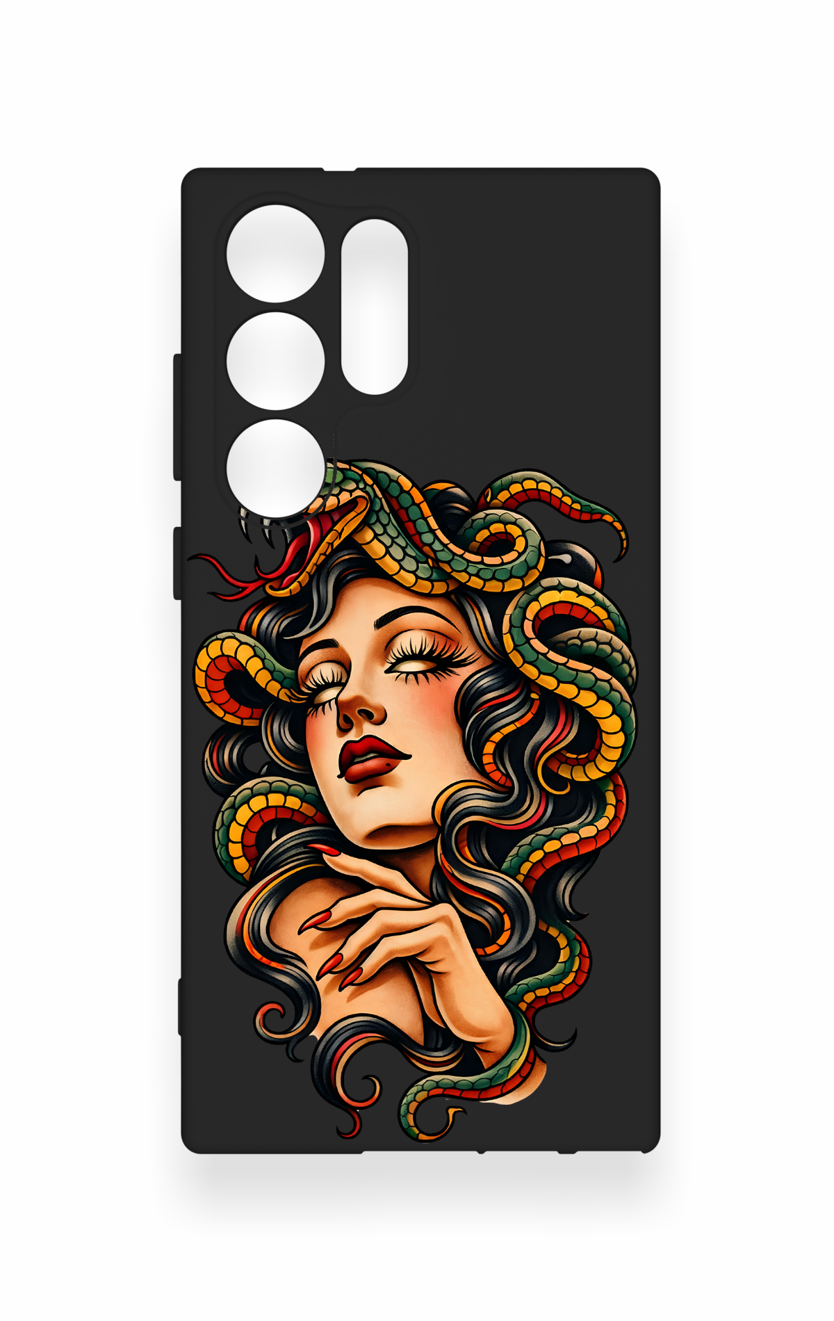 Samsung S23 Ultra Uyumlu Medusa Desenli Silikon Kılıf