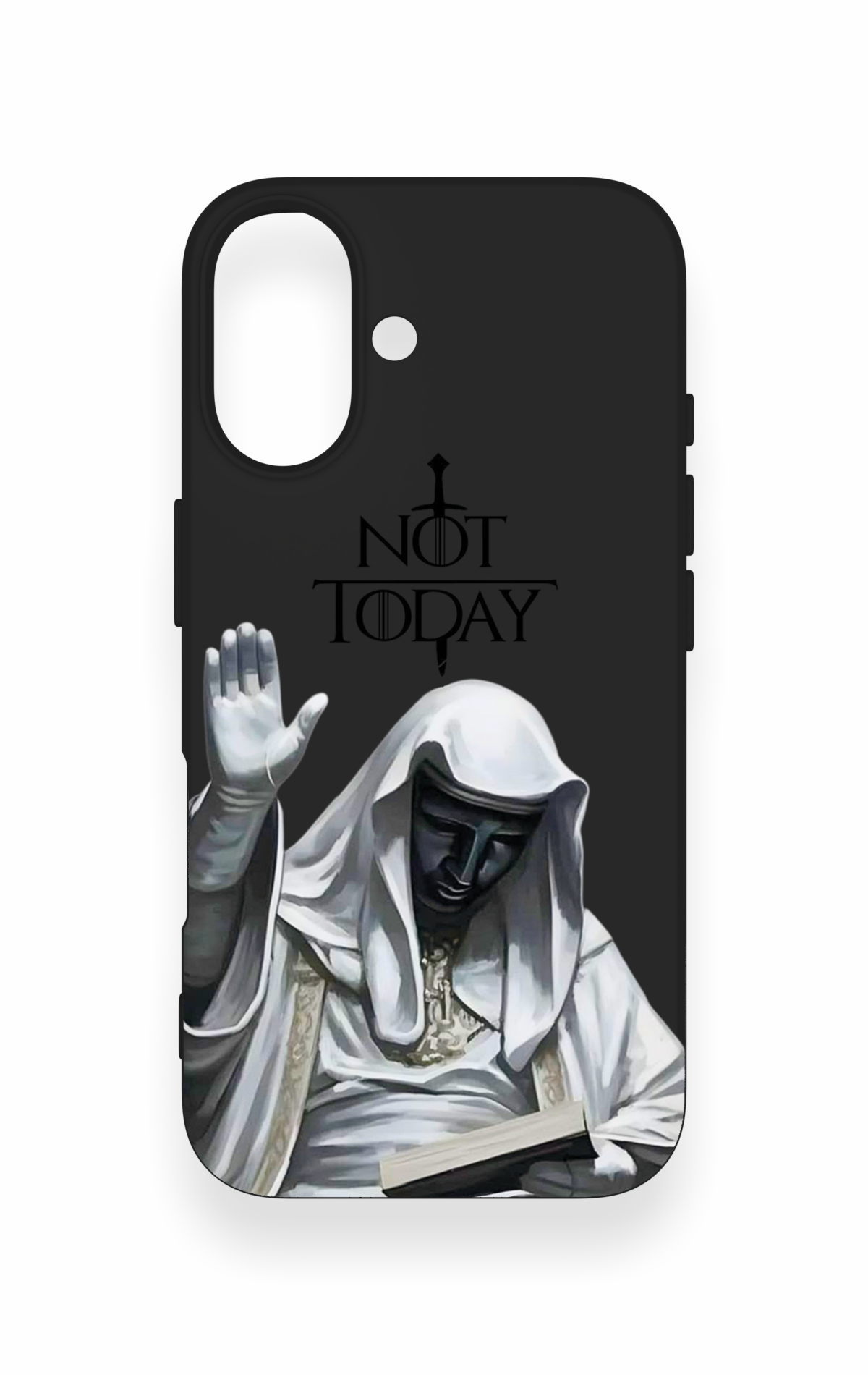 iPhone 16 Uyumlu Not Today Desenli Silikon Kılıf
