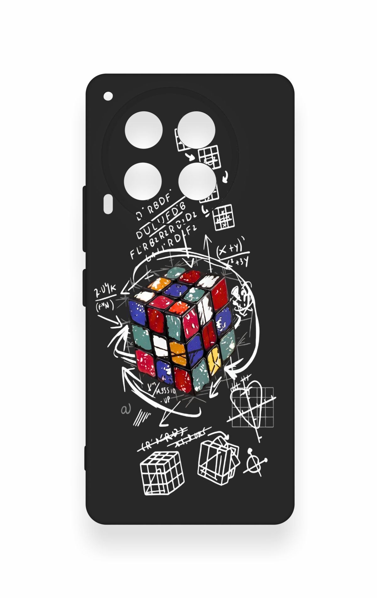 Tecno Camon 30 Uyumlu Rubik Küb Desenli Silikon Kılıf