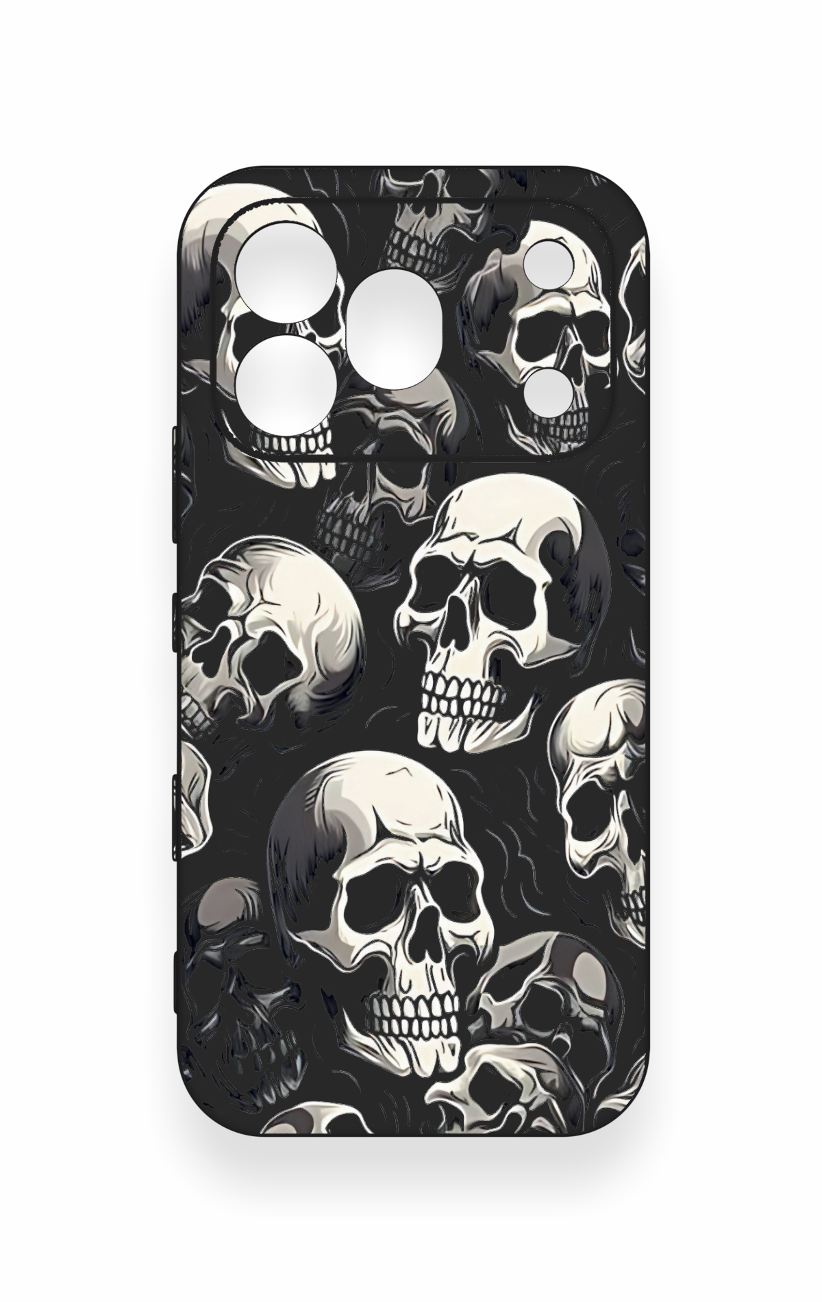 Honor 600 Pro Uyumlu Kuru Kafa Desenli Silikon Kılıf