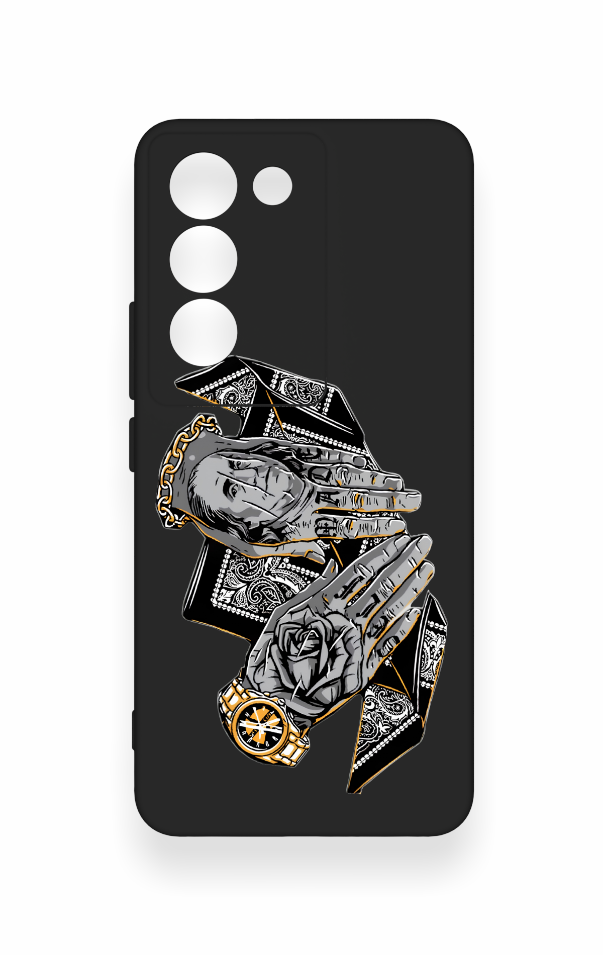 Vivo V30 Lite Uyumlu Self Made Desenli Silikon Kılıf