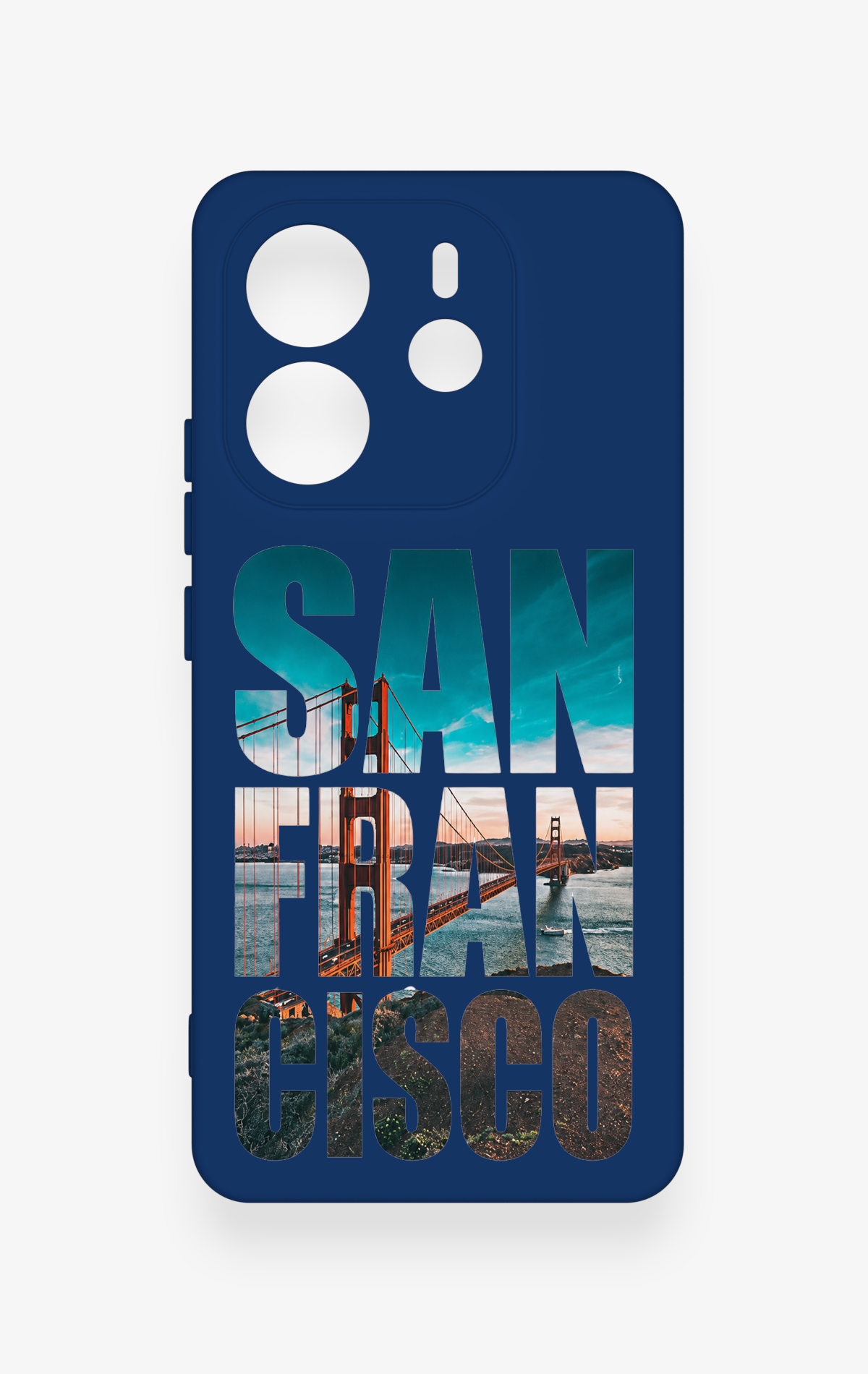 Redmi Note 14 4G Uyumlu San Francisco Desenli Silikon Kılıf