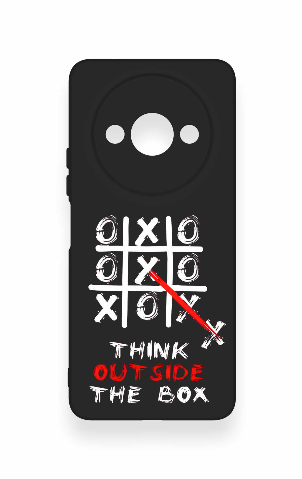 Redmi A3 Uyumlu Out Side The Box Desenli Silikon Kılıf