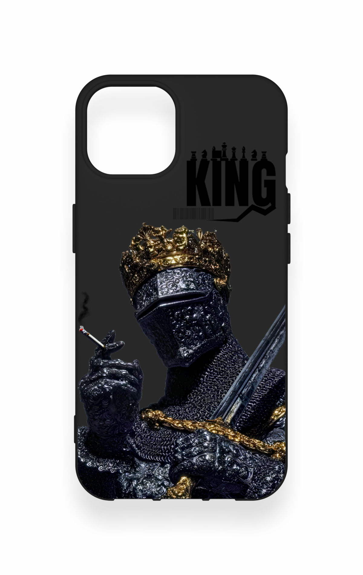 iPhone 13 Uyumlu King Desenli Silikon Kılıf
