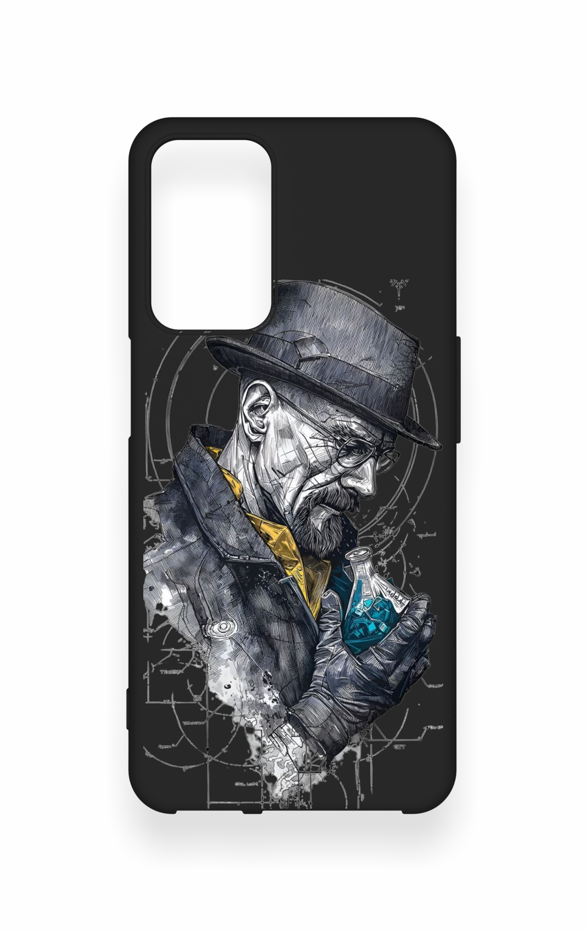 Oppo A16 Uyumlu Walter White Desenli Silikon Kılıf