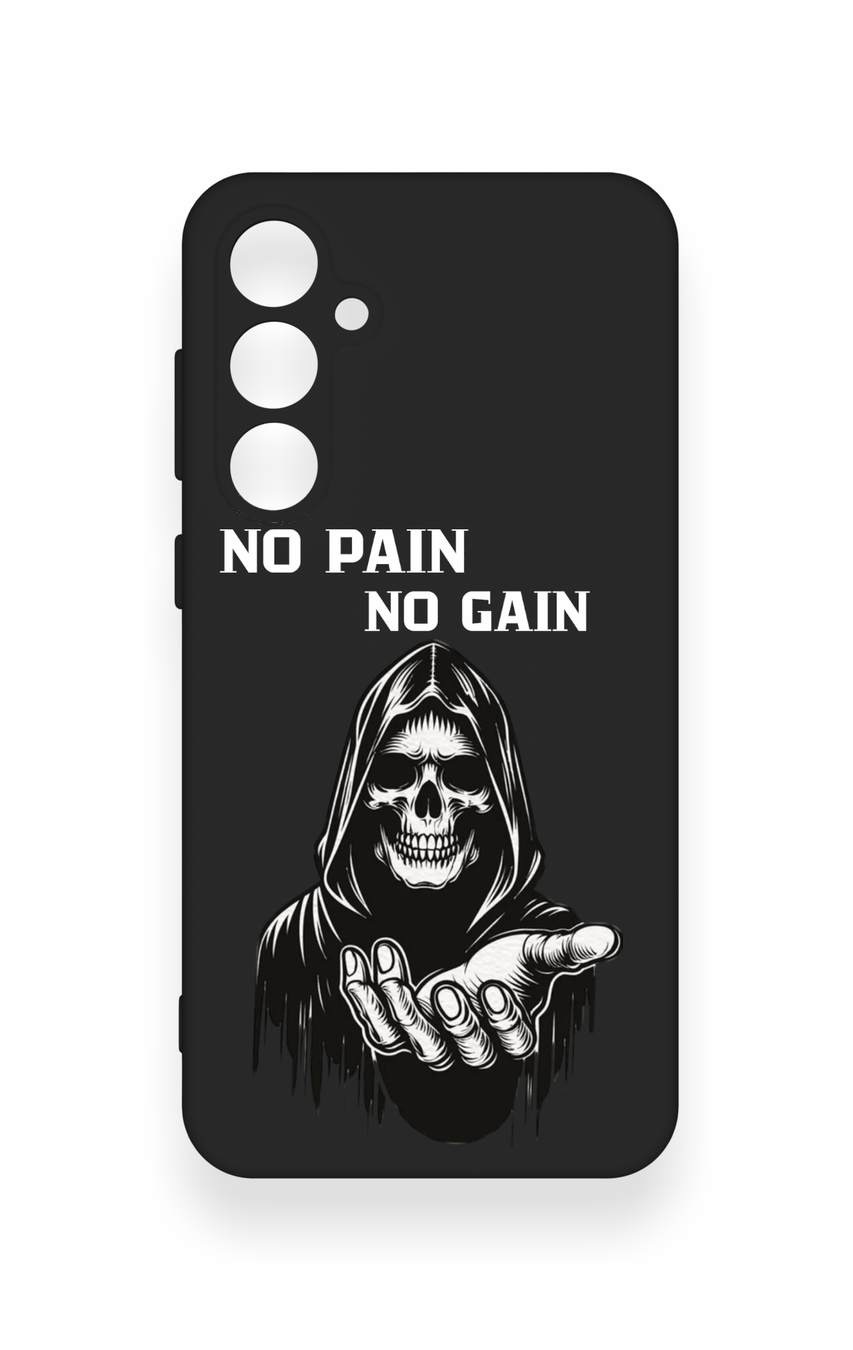 Samsung S23Fe Uyumlu No Pain No Gain Desenli Silikon Kılıf