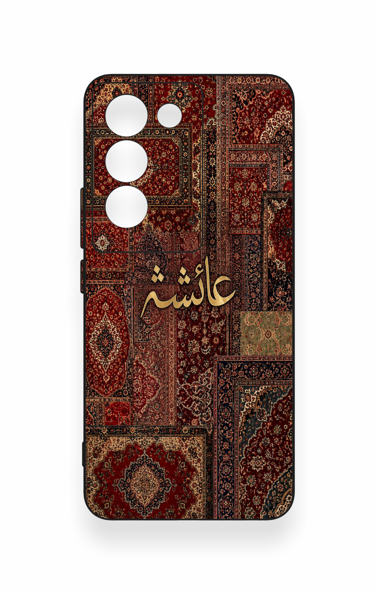 Vivo V30 Lite Uyumlu Vintage Halı Desenli Silikon Kılıf
