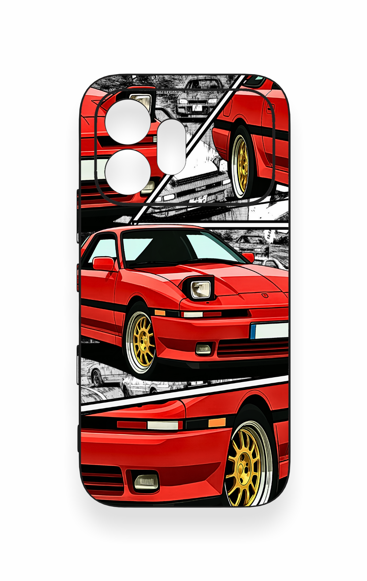 Honor 600 Uyumlu Kırmızı Supra Desenli Silikon Kılıf