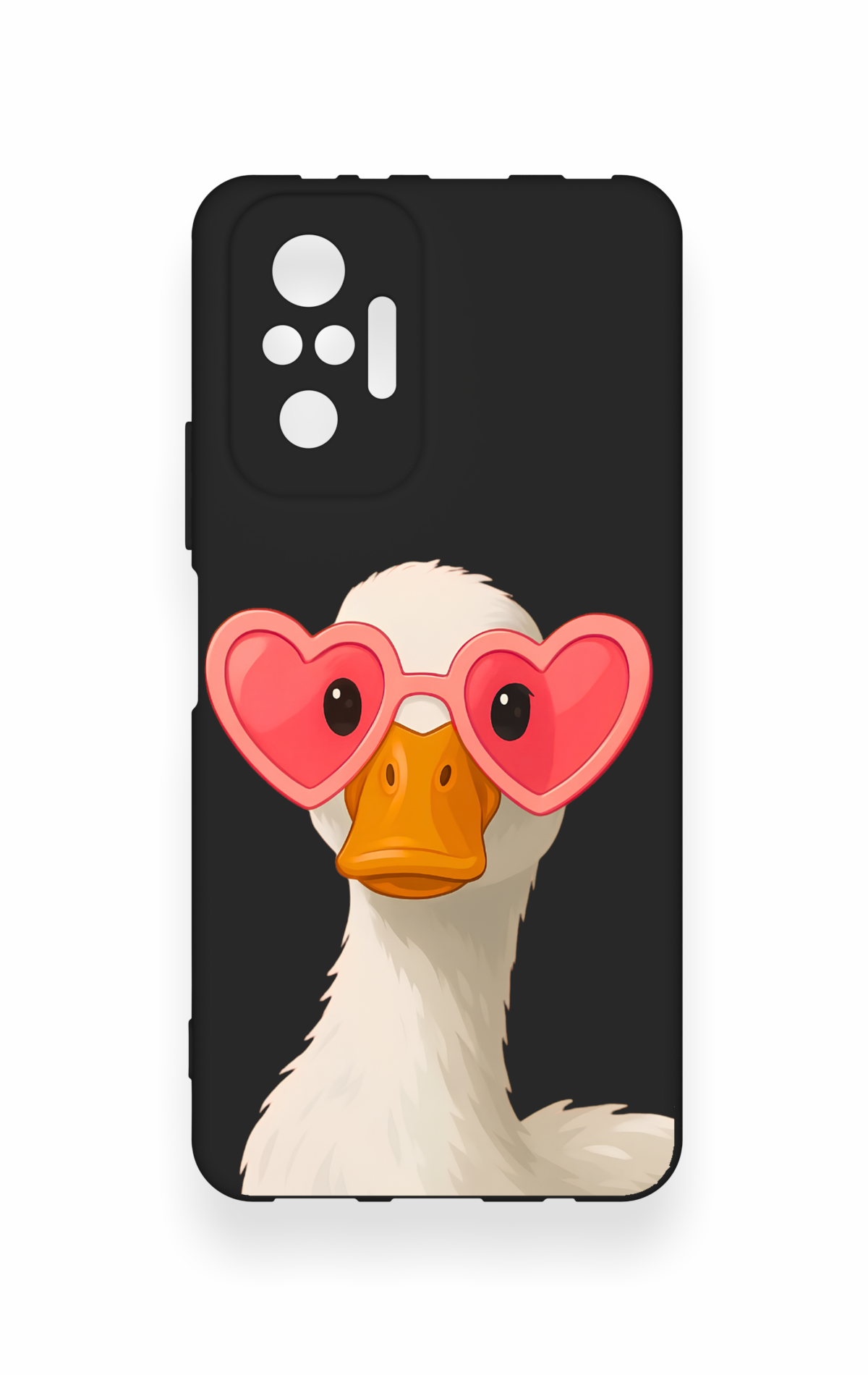 Redmi Note 10 Pro Uyumlu Aşık Ördek Desenli Silikon Kılıf