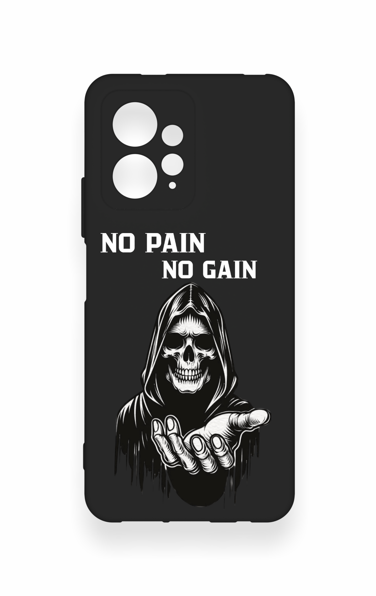 Redmi Note 12 4G Uyumlu No Pain No Gain Desenli Silikon Kılıf