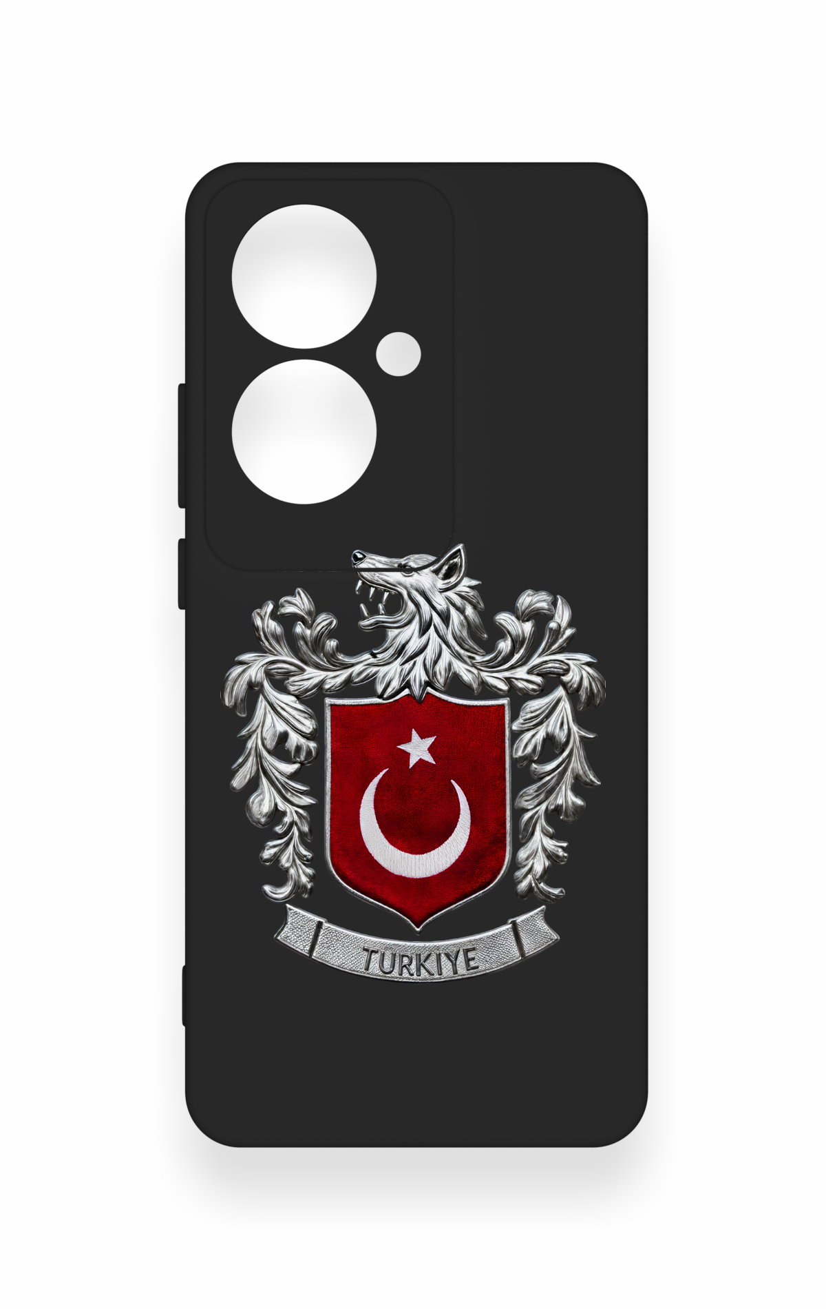 Oppo Reno 11F Uyumlu Türk Arma Desenli Silikon Kılıf