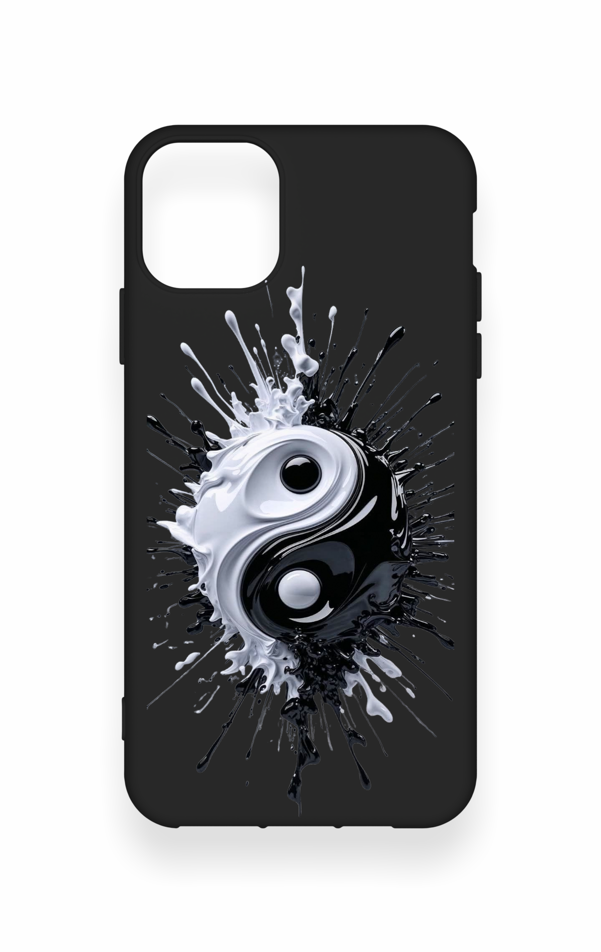 iPhone 11 Pro Max Uyumlu İyi ve Kötü Desenli Silikon Kılıf