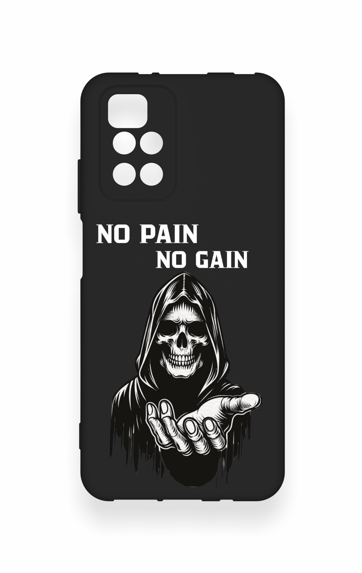 Redmi 10 2022 Uyumlu No Pain No Gain Desenli Silikon Kılıf