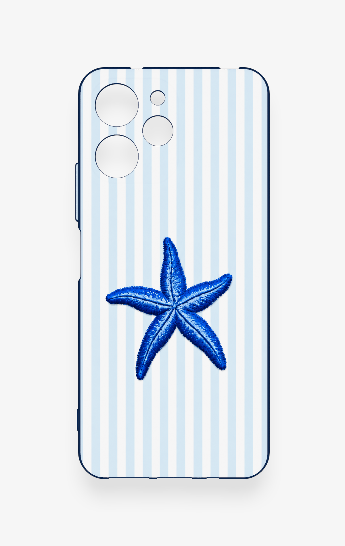 Redmi 12 Uyumlu Mavi Deniz Yıldızı Desenli Silikon Kılıf
