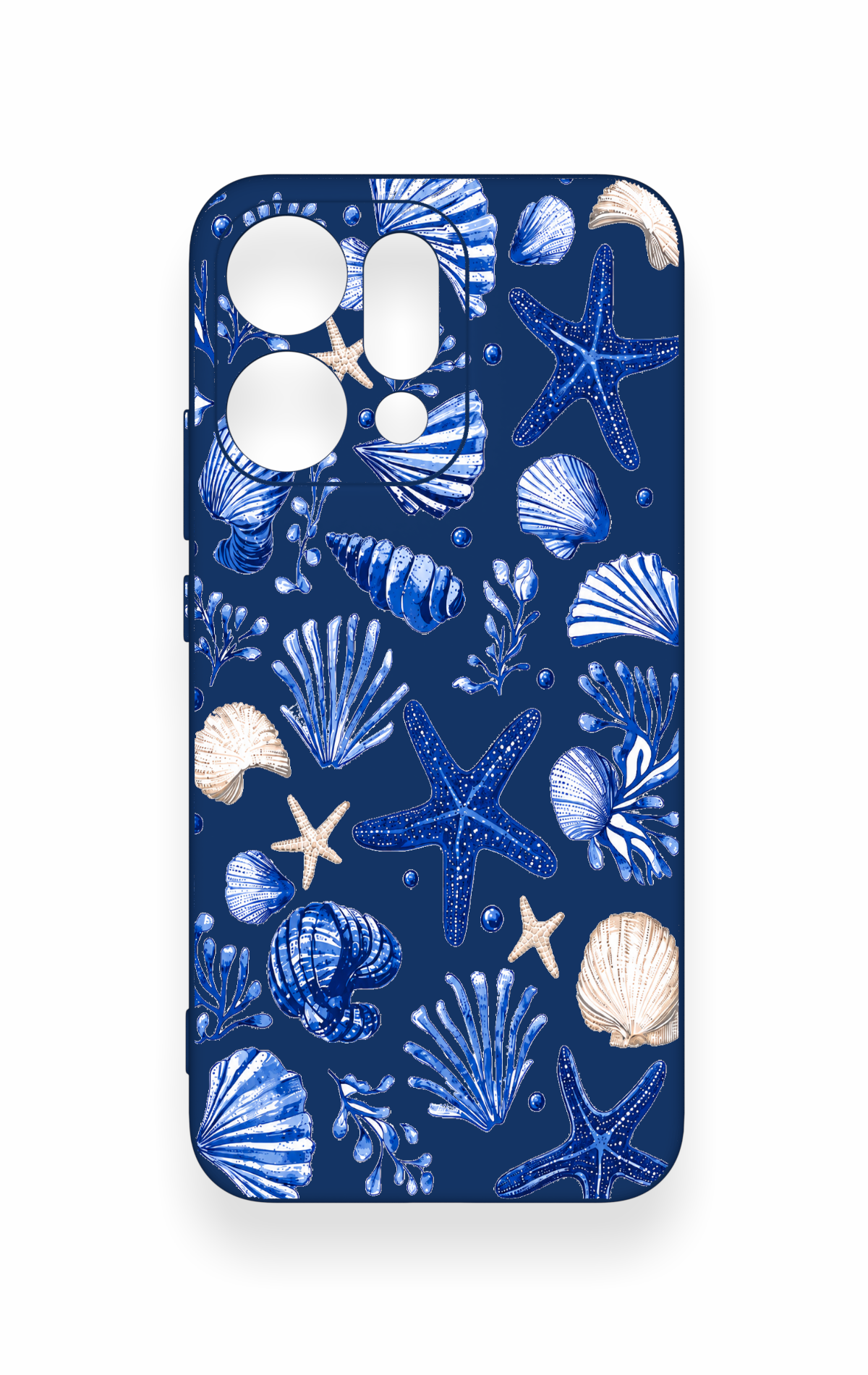 Oppo Reno 14 Uyumlu Deniz Kabuğu Desenli Silikon Kılıf
