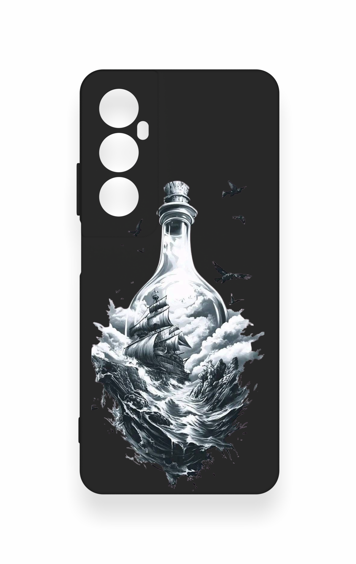 Realme C65 Uyumlu Secret Sea Desenli Silikon Kılıf