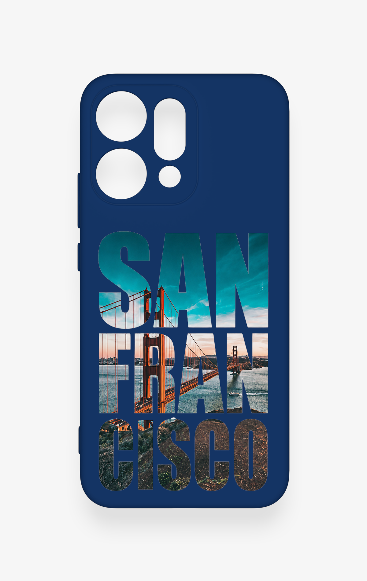 Oppo Reno 14 Uyumlu San Francisco Desenli Silikon Kılıf