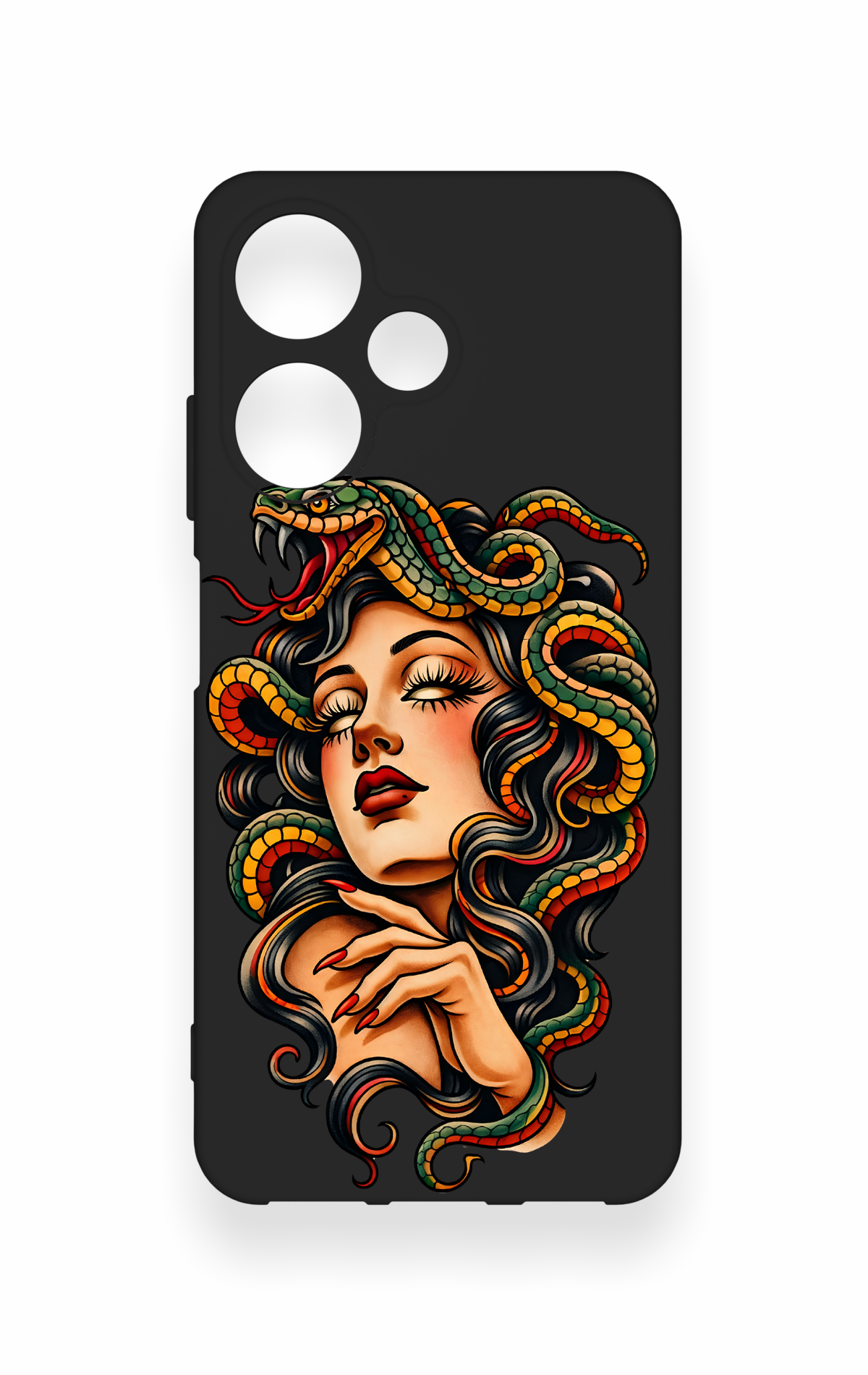İnfinix Hot 30i Uyumlu Medusa Desenli Silikon Kılıf