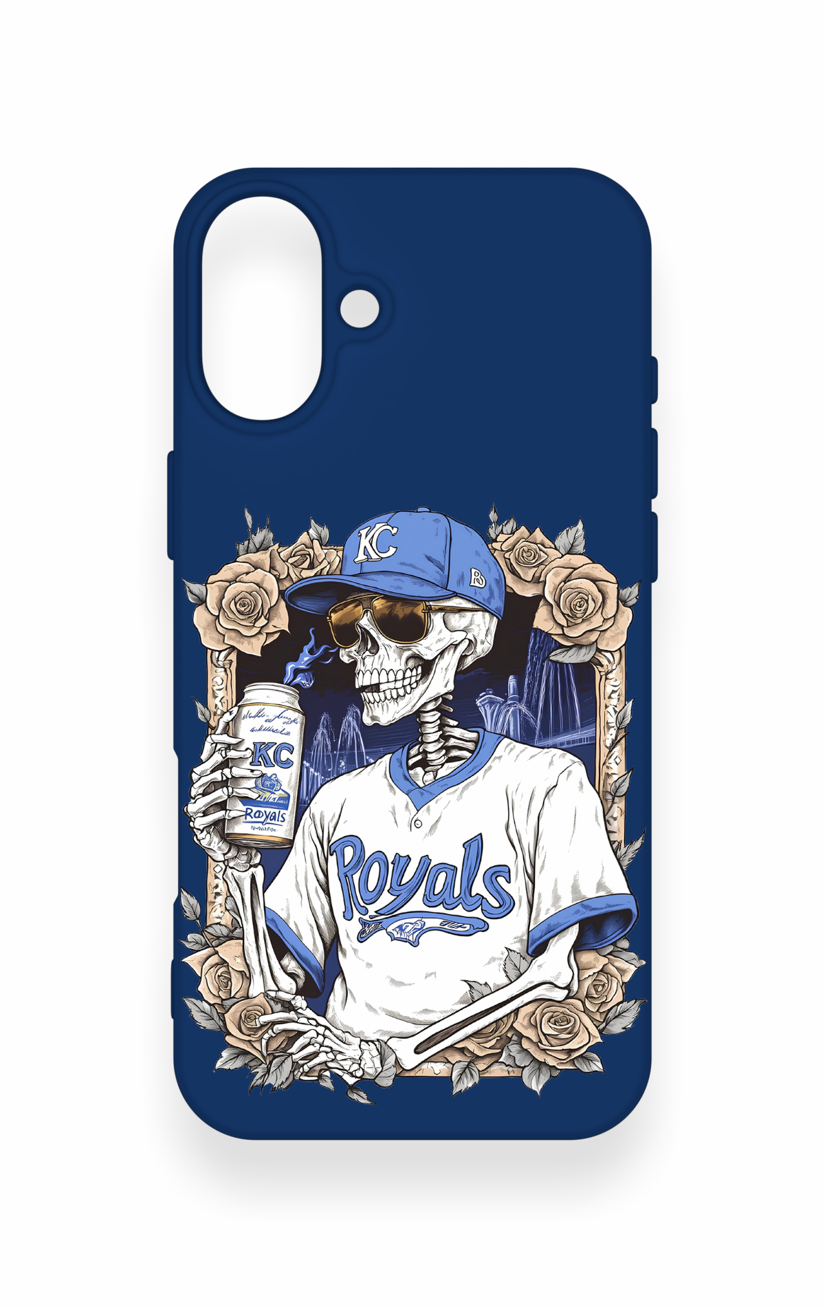 iPhone 16 Plus Uyumlu Royals Desenli Silikon Kılıf