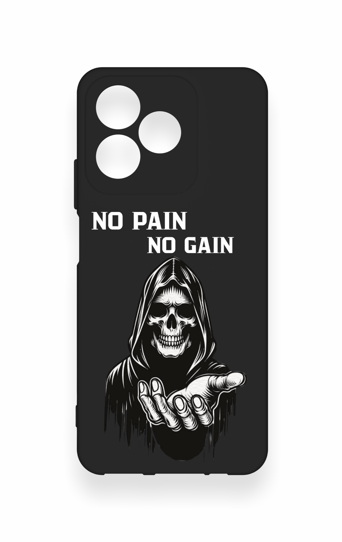 Realme C53 Uyumlu No Pain No Gain Desenli Silikon Kılıf