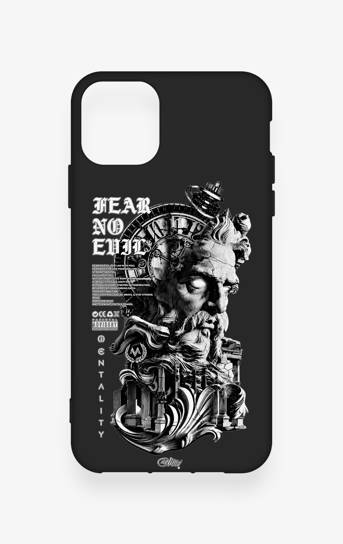 iPhone 11 Pro Max Uyumlu Fear No Evil Desenli Silikon Kılıf
