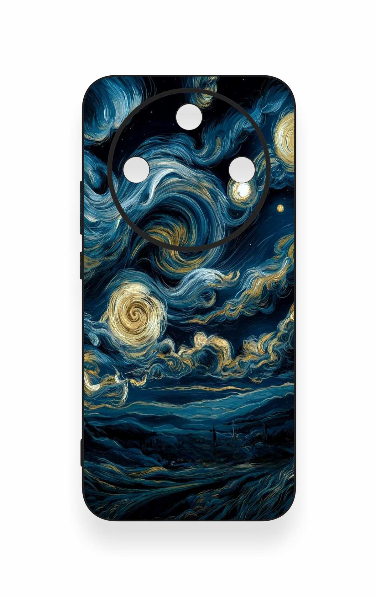 Honor Magic 8 Lite Uyumlu Yıldızlı Gece Desenli Silikon Kılıf