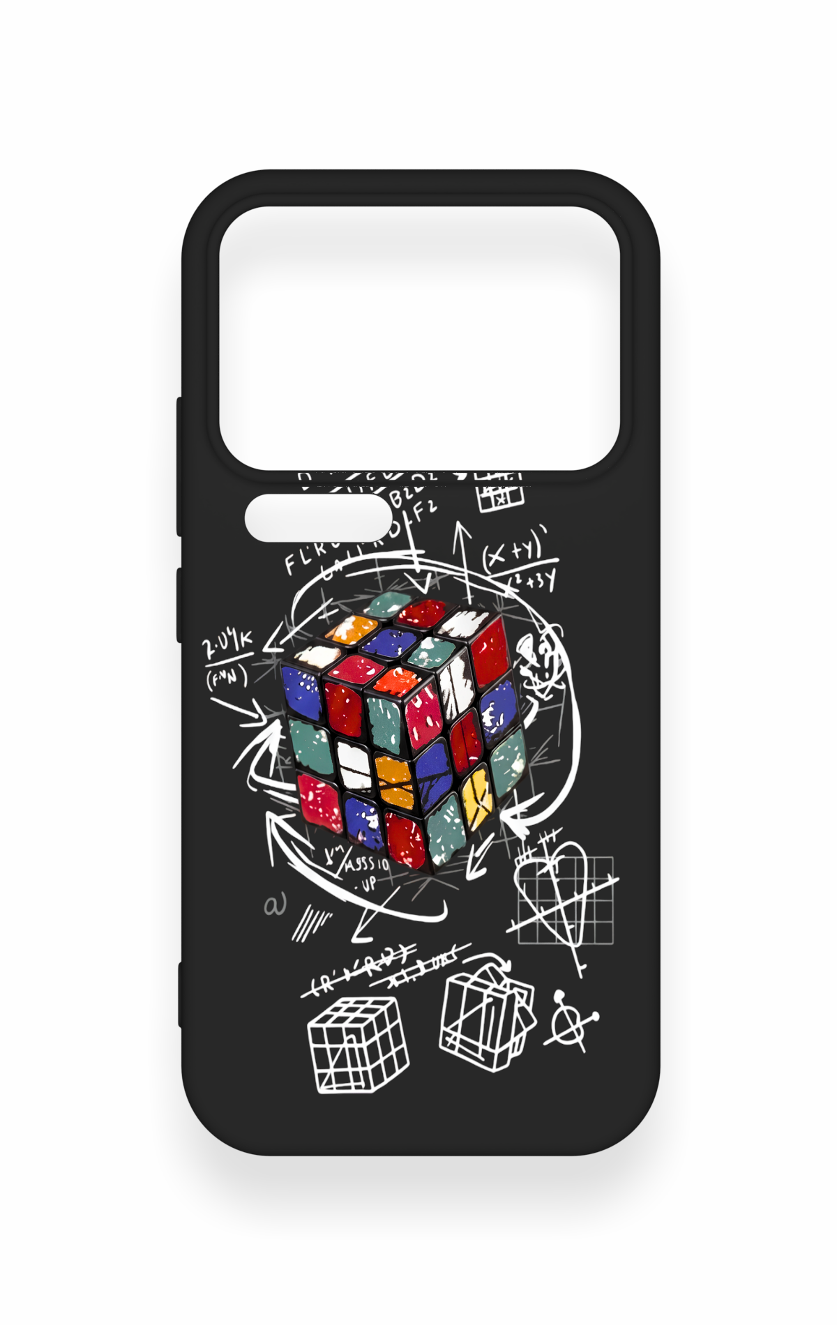 Xiaomi Mi 17 Pro 5G Uyumlu Rubik Küb Desenli Silikon Kılıf