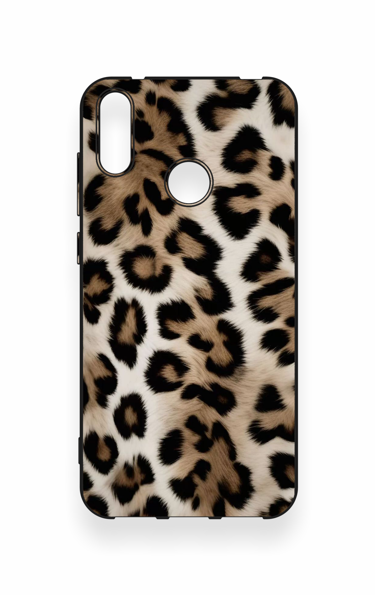 Huawei Y7 2019 Uyumlu Leopar Derisi Desenli Silikon Kılıf