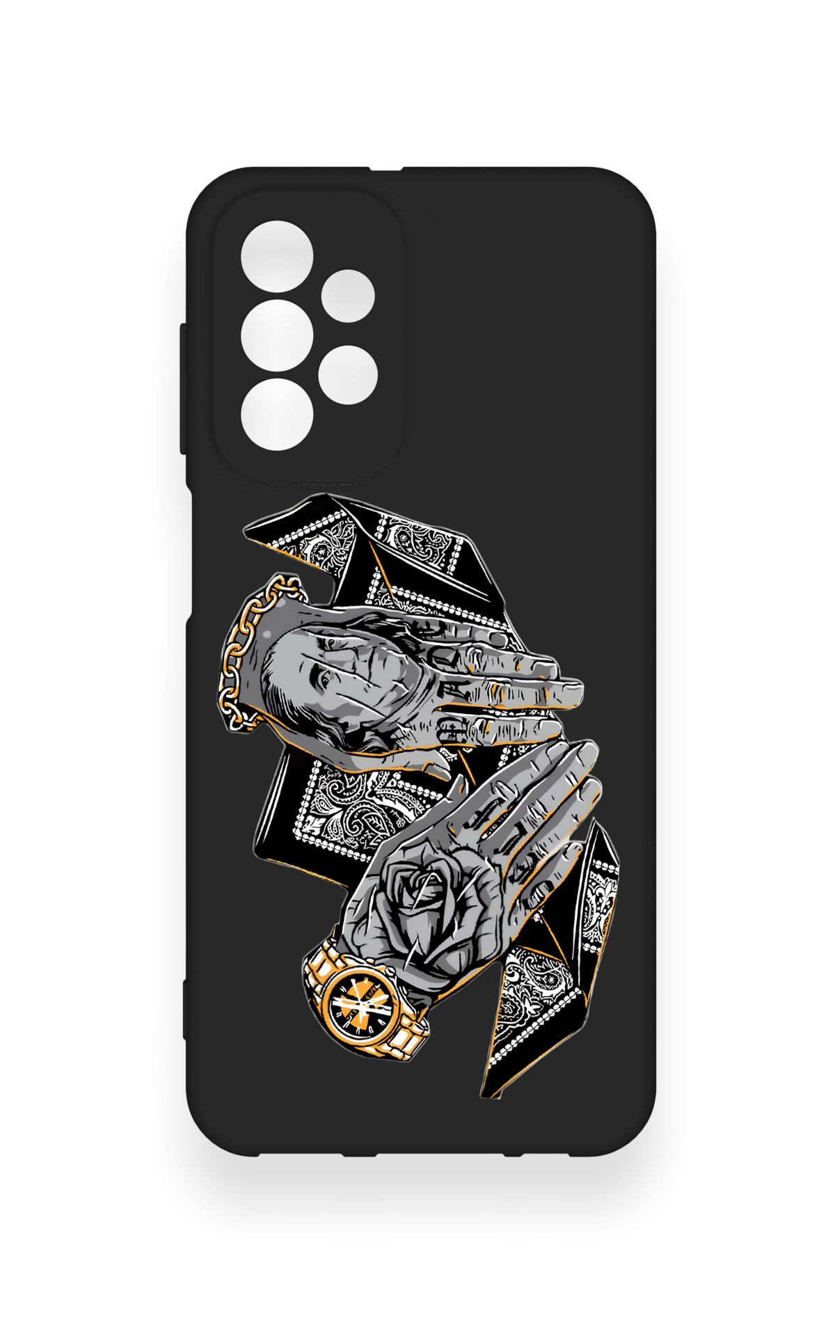 Samsung A23 Uyumlu Self Made Desenli Silikon Kılıf